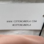 Cotton Candy LA NWT Tan Halter Top Front Ties Romper, size M Photo 3