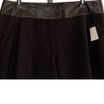 NWT ~ SIENA STUDIO Brown Tweed Pocket Faux Leather Trim Wool Pants ~ Women's 14 Photo 6