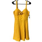 Speechless  junior medium mustard sweetheart neck fit & flare dress padded cups Photo 1
