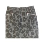 Michael Kors MICHAEL  Women's Skirt Sz‎ 4 Grey Black Cheetah Print Stretch Pencil Photo 1