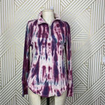Chaser Tie Dye Vintage Thermal Half Zip Pullover Photo 2