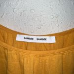 SAMSOE Gold Spaghetti Strap Mini Sundress Yellow Size L Photo 1
