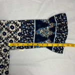 Altar'd State NWT  Wrap Dress Boho Floral Blue Navy White Size Small Easter Modest Photo 12