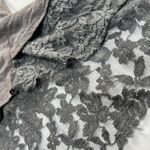 Poof! Grey Top with Lace Detail Photo 1