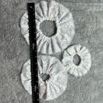 White Lace Hair Scrunchies Set Photo 6