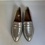 Blowfish Malibu Silver Metallic Loafers • Studded • Pointed Toe • Size 8 Photo 3