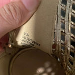 Shoe Dazzle Gold Lace Up Heels Size 9.5 Photo 5