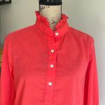 Tuckernuck  Teagan Popover Coral Blouse Size Medium Photo 2