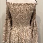 SheIn Curve Cream Floral Off the Shoulder Peasant Dress Sz 3X Like New Photo 2