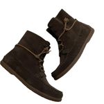 Sperry Coil Hook Suede Ankle Boots Mocassins Brown Size 9.5M Photo 4