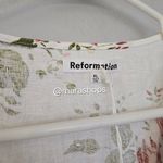 Reformation  Weiss Linen Wrap Floral Print Dress Photo 7