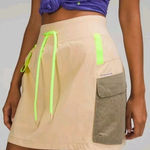 NWT Lululemon Cargo High Rise Hiking Skirt Athletic Skort Size 4 Beige Gorpcore Photo 0