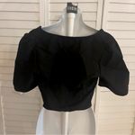 White Fox Black Crop Top Shirt Size Medium Photo 1