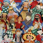 111 Main Vintage 90s People of the World Black Red Teacher School Vest Large Photo 4