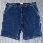 Dickies  Women's Carpenter Short Blue Denim Relaxed Pocket Hammer Loop Sz 18‎ Photo 0