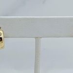 Real 14k Gold Hoop Earrings Huggie Photo 0
