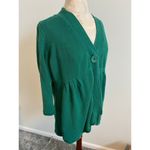 Mainstreet Blues Vintage Single Button 3/4 Sleeve Cardigan Large Green Photo 1