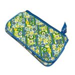 Vera Bradley Blue & Green Floral Pattern Design Wallet Wristlet Cardholder Style Photo 0