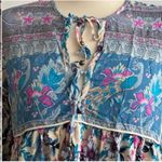 Garden Blue Long Sleeve Bishop Sundress Size M Photo 6