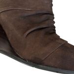 EUC Earth Brand Earthies Leather Wedge Boots Brown Size 6 1/2 Photo 8