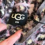 UGG  Loyra Sherpa Hoodie Sweater Plush Fleece Pullover SOFT Animal Print Sz Small Photo 7