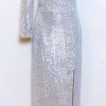 Club L Sequin One Shoulder Maxi Dress  Photo 0