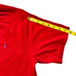 United Colors Of Benetton VTG Shirt Red M Embroidered Crew Neck *FLAWED* Photo 7