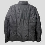 Tommy Hilfiger Moto Quilted Black Puffer Jacket Women's M Zip Front Tuck in Hood Photo 5