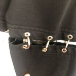 Rehab  Black Alt Emo Cropped Hoodie Size Small O Rings Sweatshirt Alt Goth Grunge Photo 3