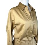 Karina Grimaldi Ranie Mini Dress in Doe Medium New Womens Aline Shirtdress Photo 6