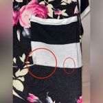 Unbranded Boutique Floral & Stripe Designed Soft Short Sleeve Top Size Large Photo 4