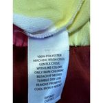 Open Edit Satin Blouse Short Sleeve Cut Out Back Multicolor Women's Medium NWOT Photo 7