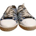 Michael Kors MICHAEL  Kristy Lace Up Blue White Sneaker 7.5 M Photo 2
