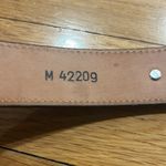 Brighton  1993 dark brown textured silver medallion accents belt size medium. Photo 4