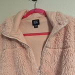 BDG Fuzzy Teddy Faux Fur Light Pink Cropped Coat Photo 2