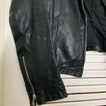 Nicole Farhi MD Leather zip up motor sport jacket Size M Photo 4