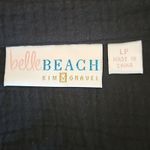 Belle Beach by Kim Gravel Petite Gauze Tie Front Shirt Dress – Size LP – Black Photo 7