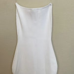 House Of CB  Oriana Strapless White Ribbed knit Stretch Bodycon Midi Dress NWO XL Photo 8