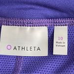 Athleta  Take Off Women’s Skort Skirt Ruffle Hem Size 10 Purple Tennis Golf Gym Photo 8