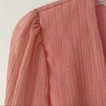 Lovers + Friends  Arline Revolve Pink Silver Metallic Stripe Dress size small Photo 5