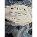 MOTHER Denim MOTHER The Skipper Short N Long Fray Leap At The Chance Size 24 Denim Shorts NWT Photo 4