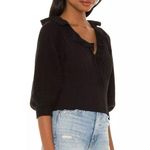Free People  Billie Cascade Ruffle Smocked Sweater NWT Photo 5