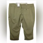 Sonoma Capris Size 30W Womens Khaki Green Pull On Good For Life Relaxed Fit New Photo 2
