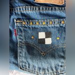 Handmade  Levi Denim Tote Bag with Design and Handle Photo 5