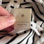 Anthropologie Cartonnier Black and White Striped Blazer Size Large Photo 4