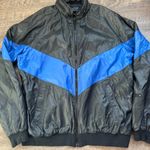 Vintage Duckster Windbreaker Jacket Hidden Hood Size Large Retro White Photo 1