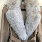 Ultrasuede Fox Fur And Suede Coat Photo 1