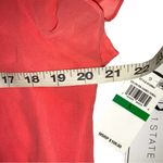 1. State NWT  WildFlower Bouquet High Low Short Sleeve Midi Dress in Cameo Coral L Photo 5