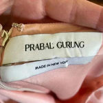 Prabal Gurung Light Pink Silk Blend Short Sleeve Mini Dress Size 4 Photo 6