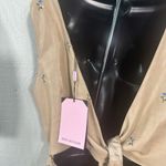 Avec Les Filles ' Tan Sleeveless Faux Leather Romper Size Large NWT Photo 7